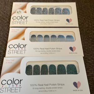 Brand new color Street nail polish strips- Set of 3